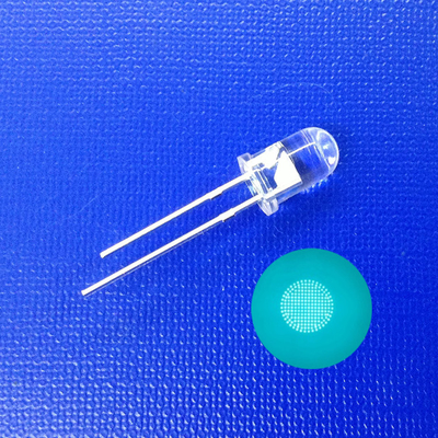 عدسة مستديرة صافية LED 5mm Mint Green Emitting Diode لتحديد مسار السلامة المرورية
