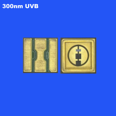 UVB 0.6W 3535 SMD LED Diode 300nm قوة إشعاعية عالية 120 درجة Diodes photocuring لتجفيف الغراء