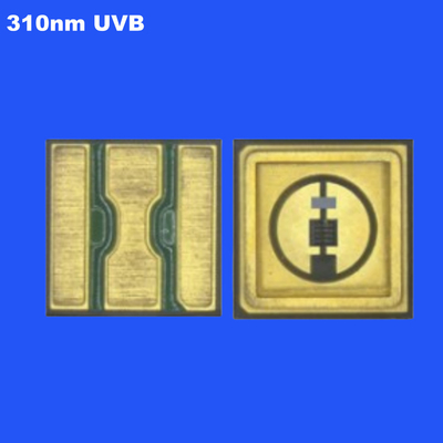0.6W 310nm UVB 3535 SMD رقاقة LED السيراميكية الختم العدسة الواضحة 120 درجة للنمو النباتي