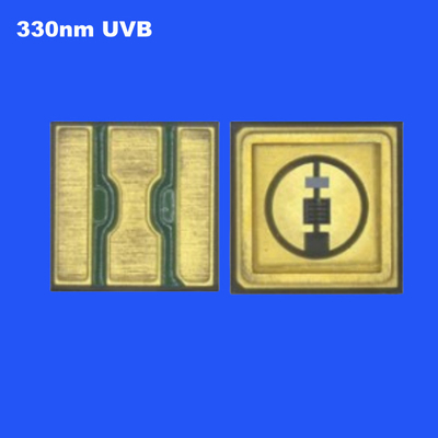 0.6W UVB 330nm 3535 SMD LED السيراميكية الختم عالية الطاقة المشعة الماء واضحة العدسة 120 درجة للتعقيم